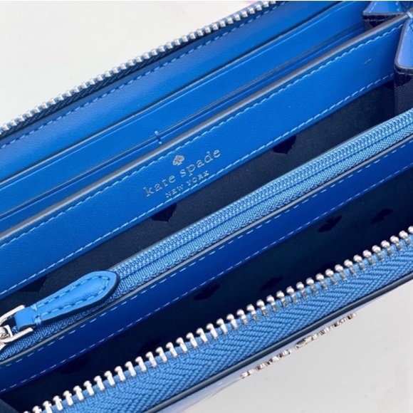 Kate Spade Pinguin long blue wallet - Picture 11 of 12